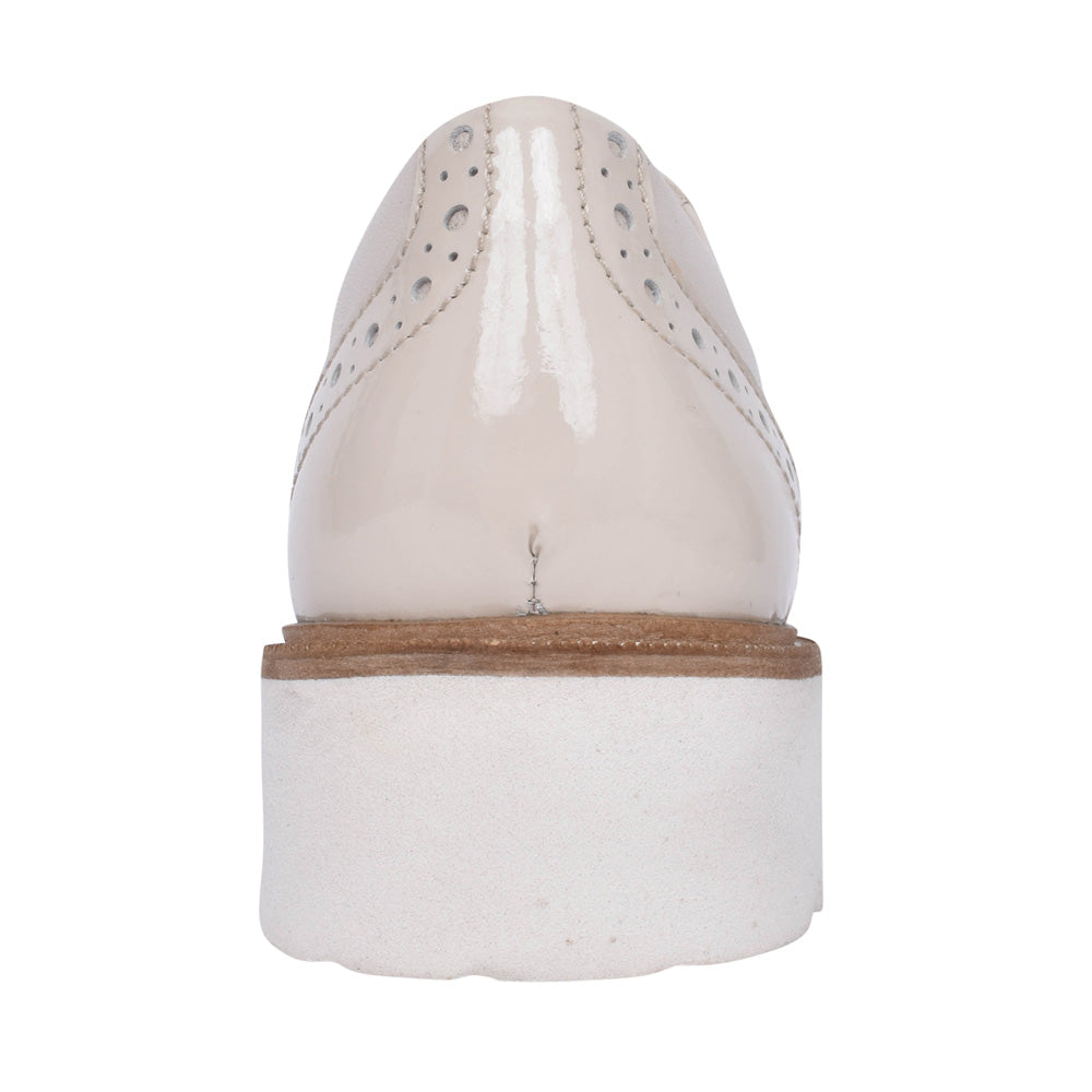 Ladies Kortney Laced Brogue In Off White