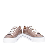 Ladies Filician Laced Trainer In Metallic
