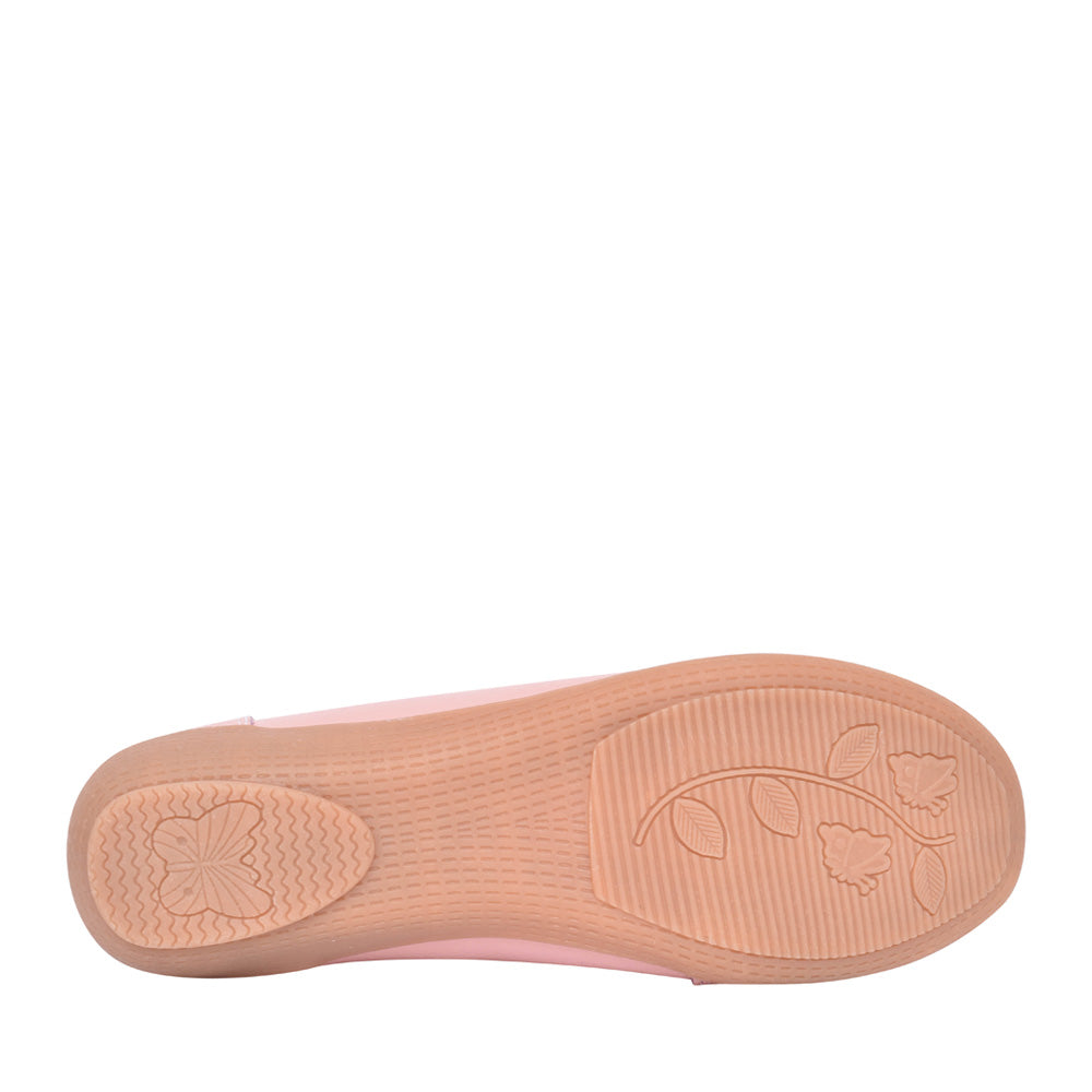 Ladies Nautical Slip-on Shoe In Pink