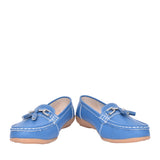 Ladies Nautical Slip-on Shoe In French Blue