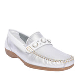Ladies Bella Slip On Loafer In Silver