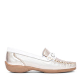 Ladies Bella Slip On Loafer In Gold