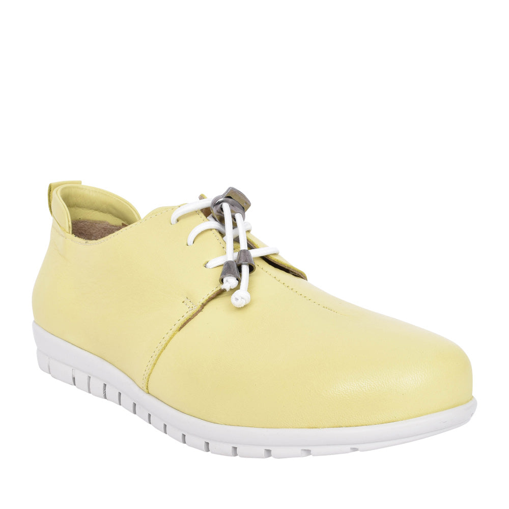 Ladies Sarah A6494 Laced Shoe In Lime