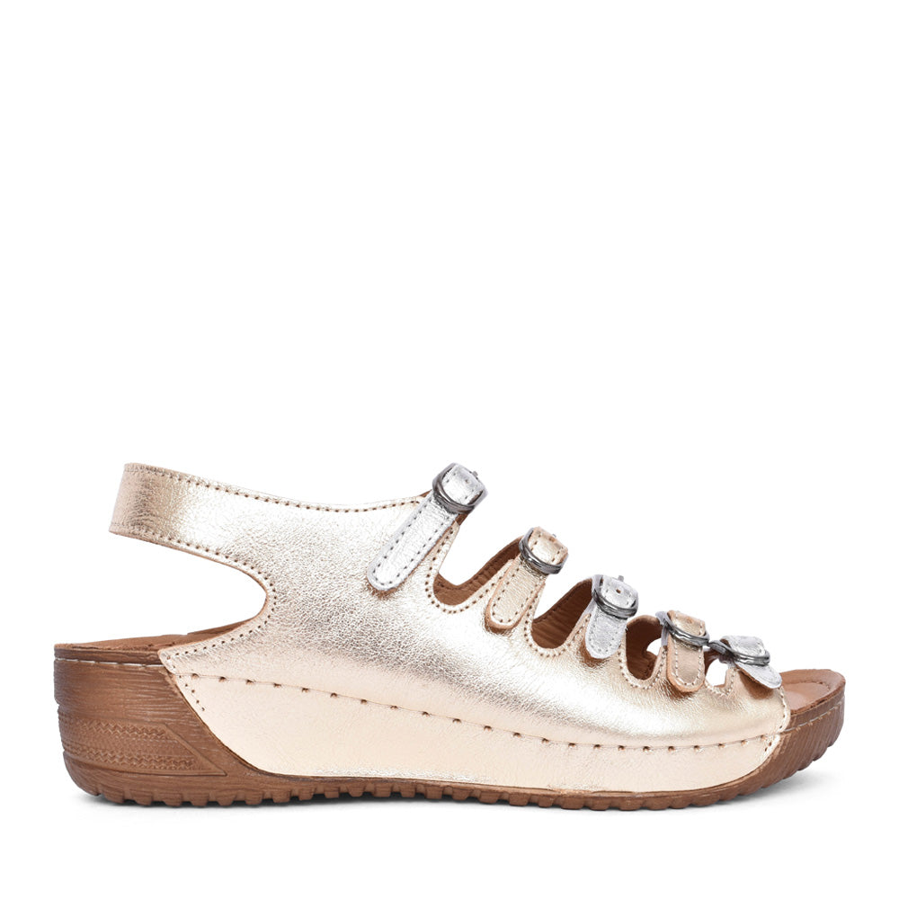 Ladies Astrid A6869 Sandal In Metallic
