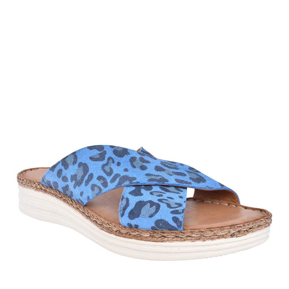 Ladies Bam Bam A7376 Mule In Blue