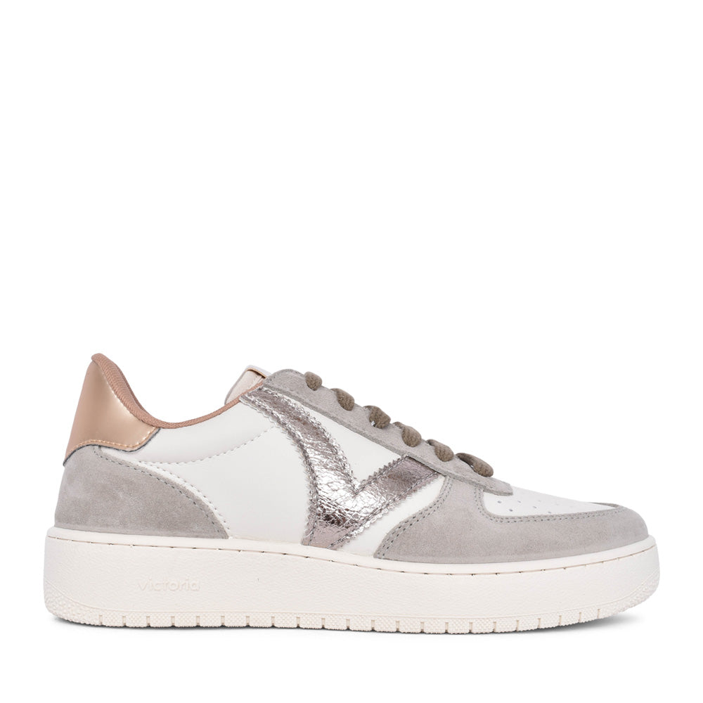 Ladies 1258222 Madrid Laced Trainer In Khaki