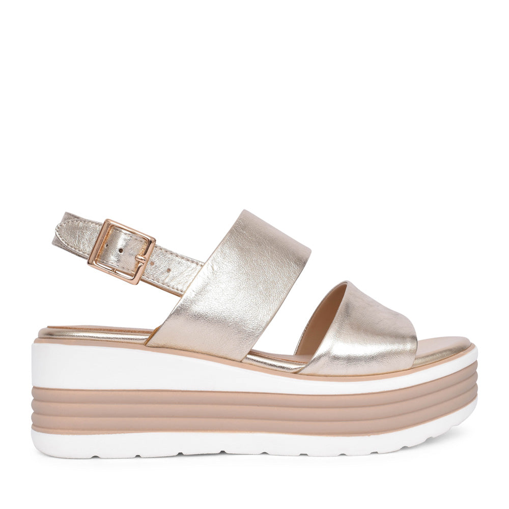 Ladies Sheyla-02 Platform Sandal In Platino