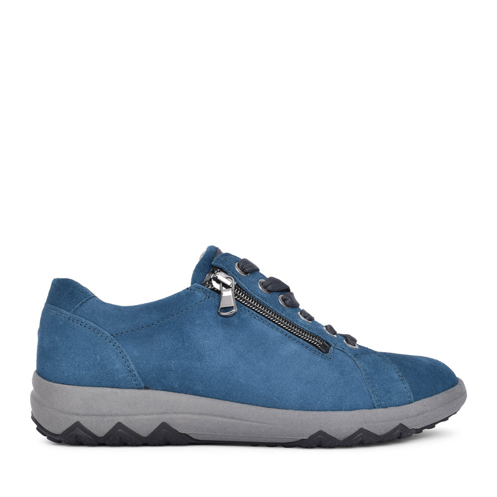Ladies 961001 H-teresa Laced Trainer In Petrol