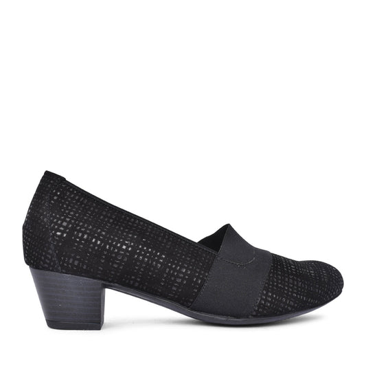 Ladies 358505 Hilaria Low Heel Shoe In Black
