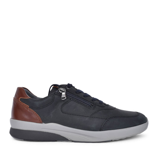 Mens 654001 K-fabian Laced Trainer In Navy