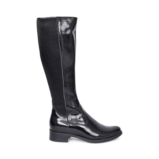 Ladies 7770 G-fit Long Leg Boot In Blk Patent