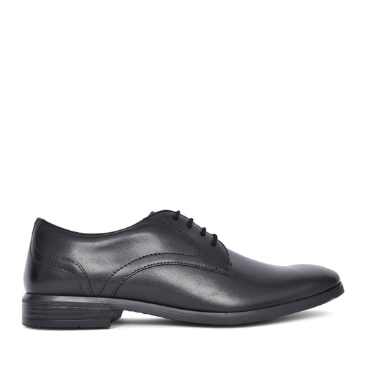 Mens Brandon Lace Leather G-fit Shoe In Black