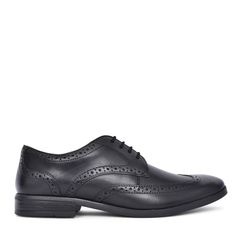 Mens Brandon Limit Leather G-fit Shoe In Black