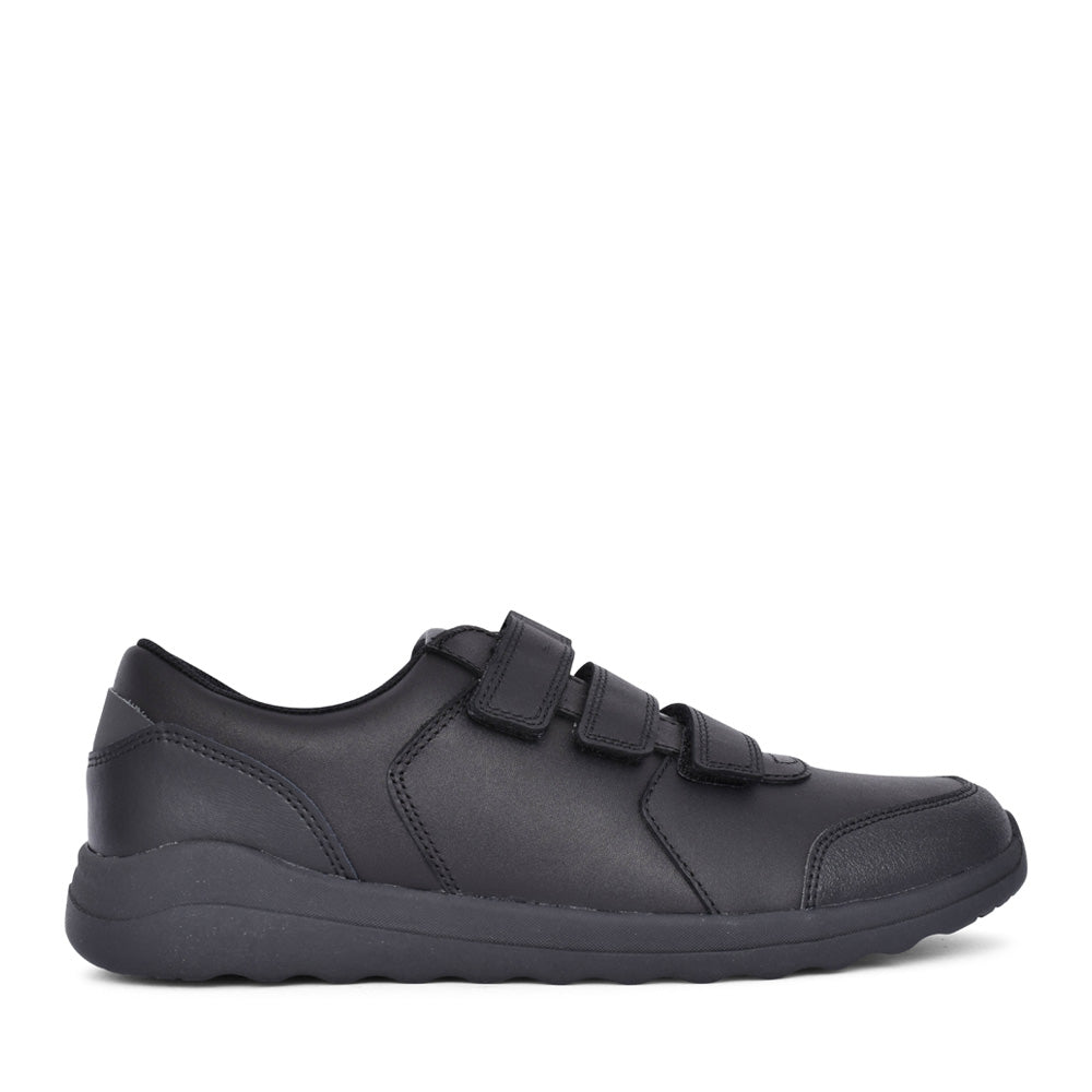 Boys Daze Step 2 Youth Velcro Leather Shoe In Kids G Fit
