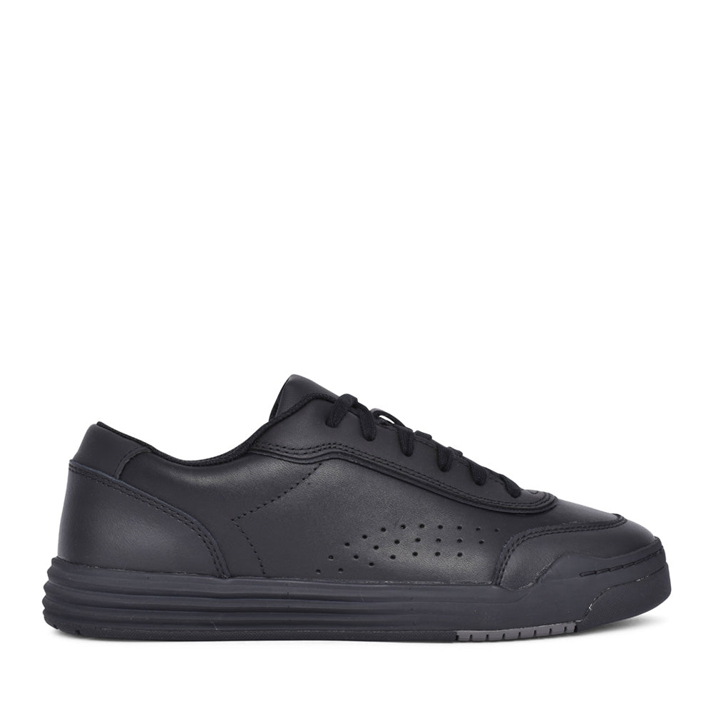 Boys Urban Solo Older Black Leather Laced Shoe In Kids G Fit
