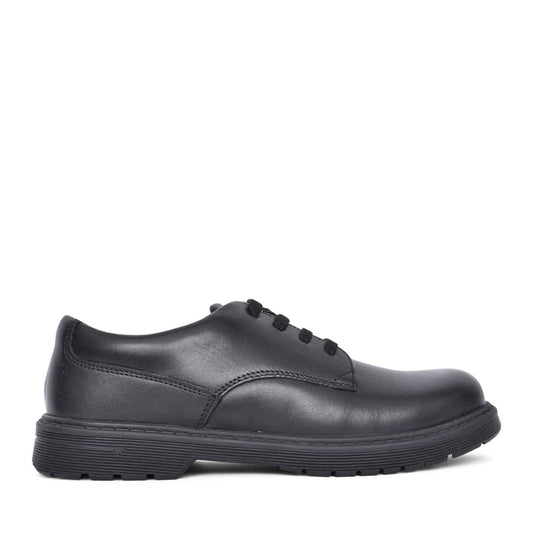 Boys Glitch Leather Laced Shoe In Kids F Fit