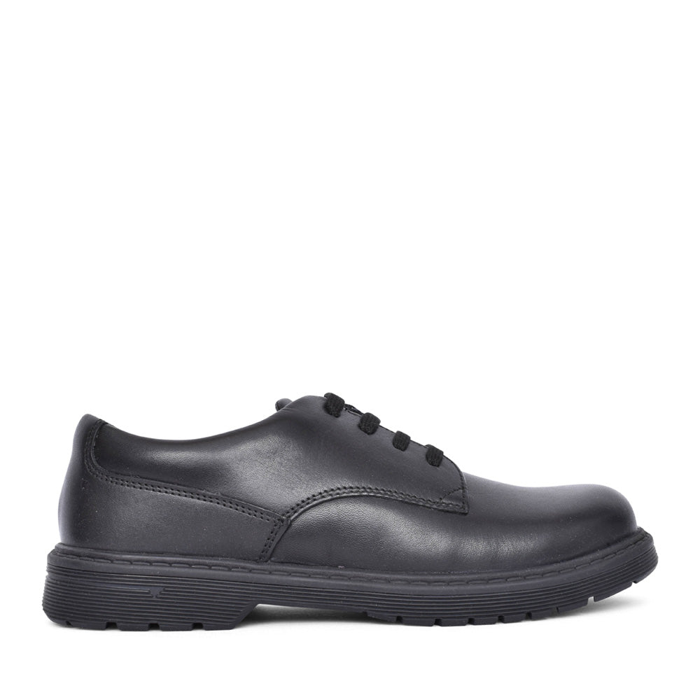 Boys Glitch Leather Laced Shoe In Kids G Fit