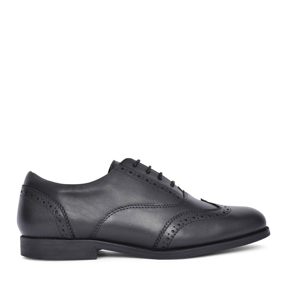 Girls Lee Laced Brogue In Black