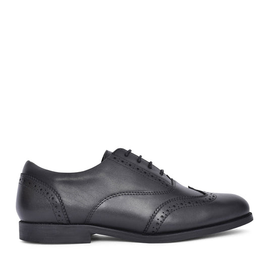 Girls Lee Laced Brogue In Black