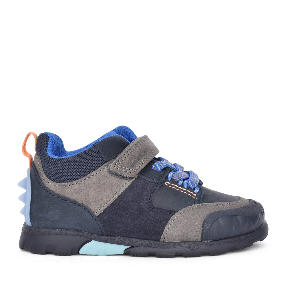 Boys Steggy2 Glow Navy Combi Ankle Boot In Kids G Fit