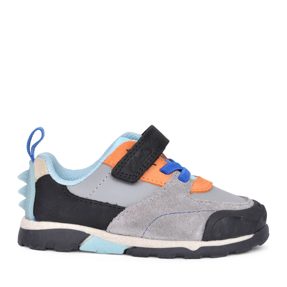 Boys Steggy2 Stride Grey Combi Shoe In Kids G Fit