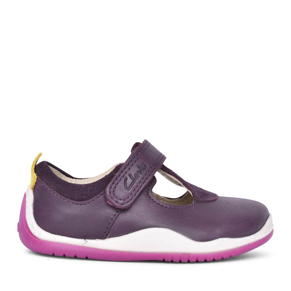 Girls Noodle Bright Toddler Berry T-bar Shoe In Kids F Fit