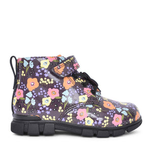 Girls Evyn Top T Plum Ankle Boot In Kids F Fit