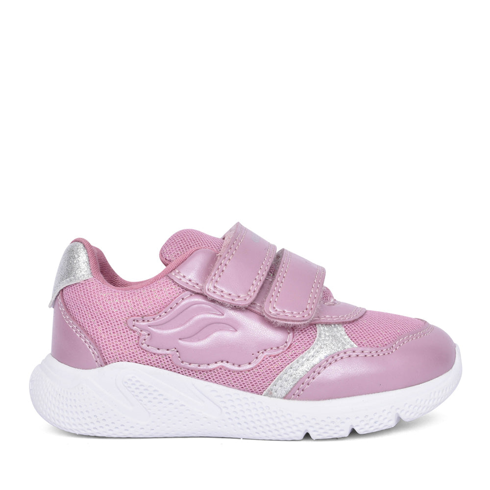 Girls B454tc B Sprintye Velcro Trainer In Pink