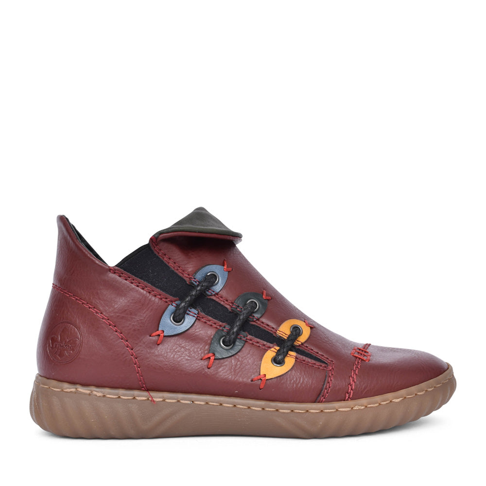 Ladies N0950 Ankle Boot In Wine