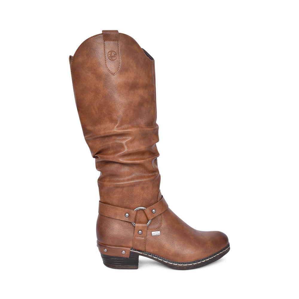 Ladies 93670 Tex Long Leg Boot In Brown