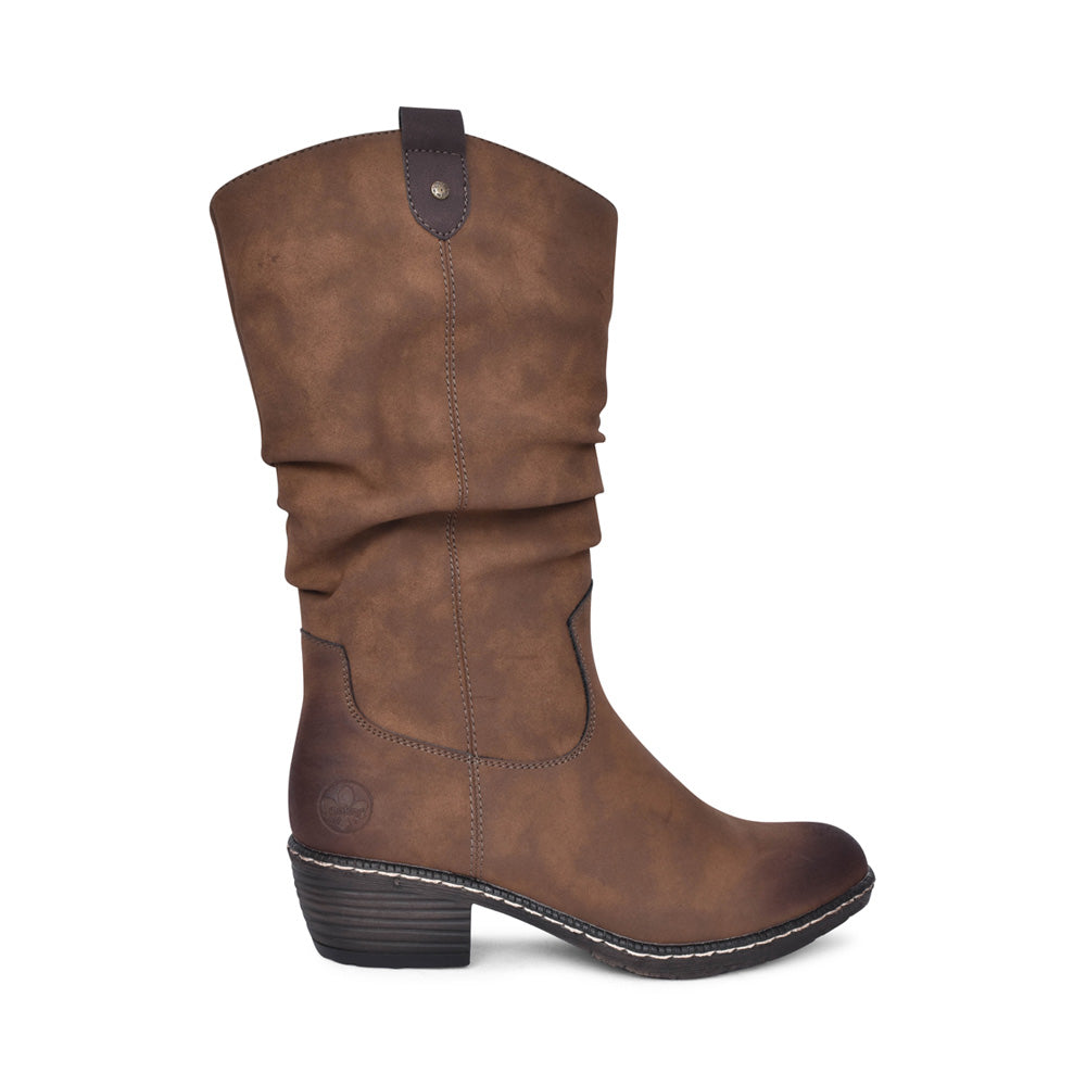 Ladies 93775 Calf Boot In Brown