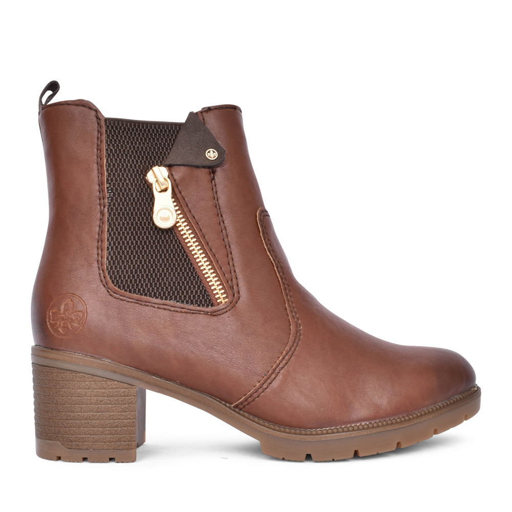 Ladies 77550 Ankle Boot In Brown