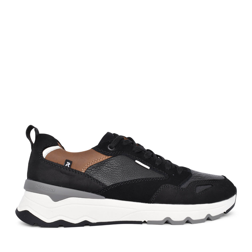 Mens U0903 Laced Trainer In Black