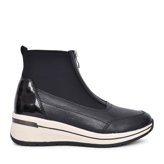 Ladies 9-25433 Ankle Boot In Black