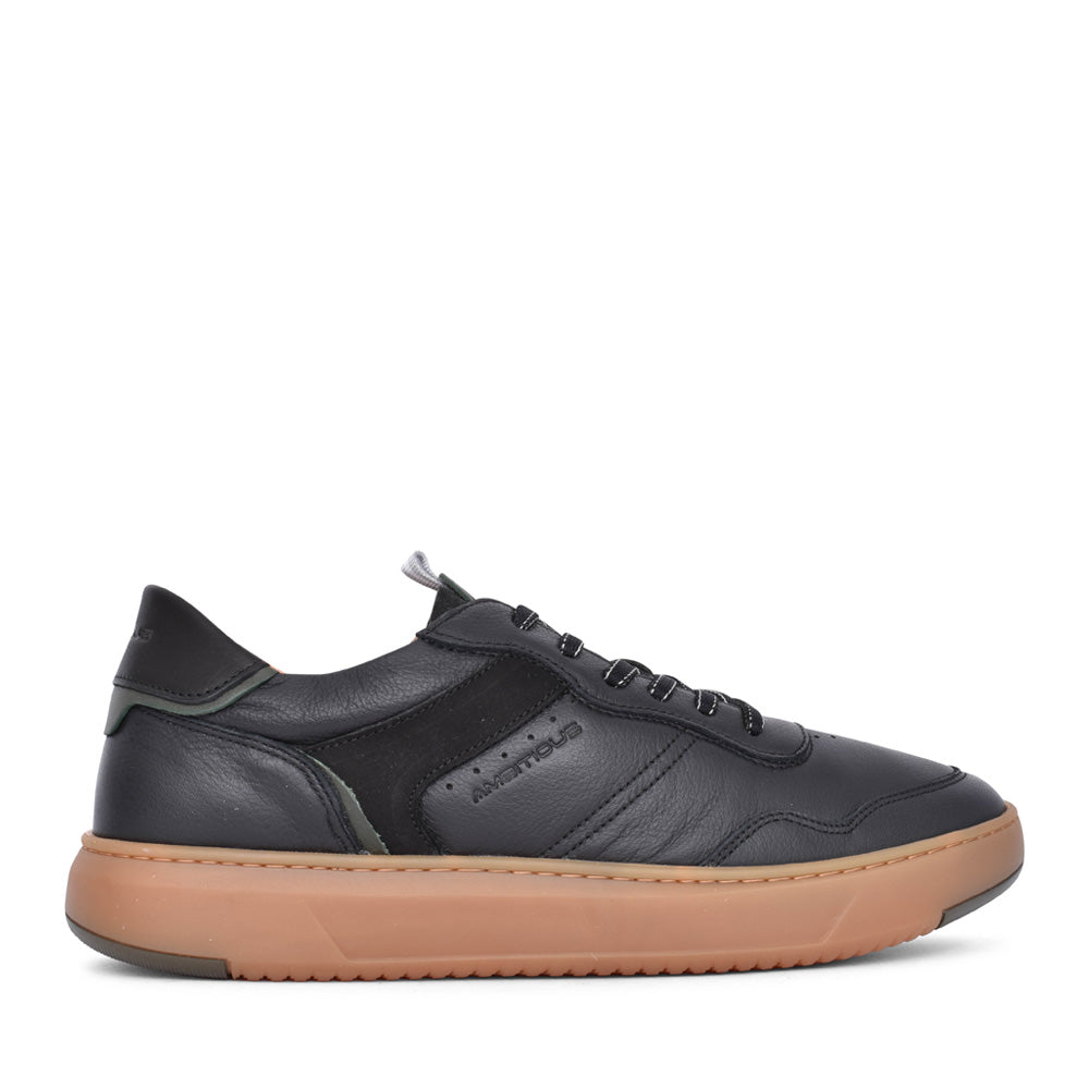 Mens 13673 Aktif Laced Trainer In Black