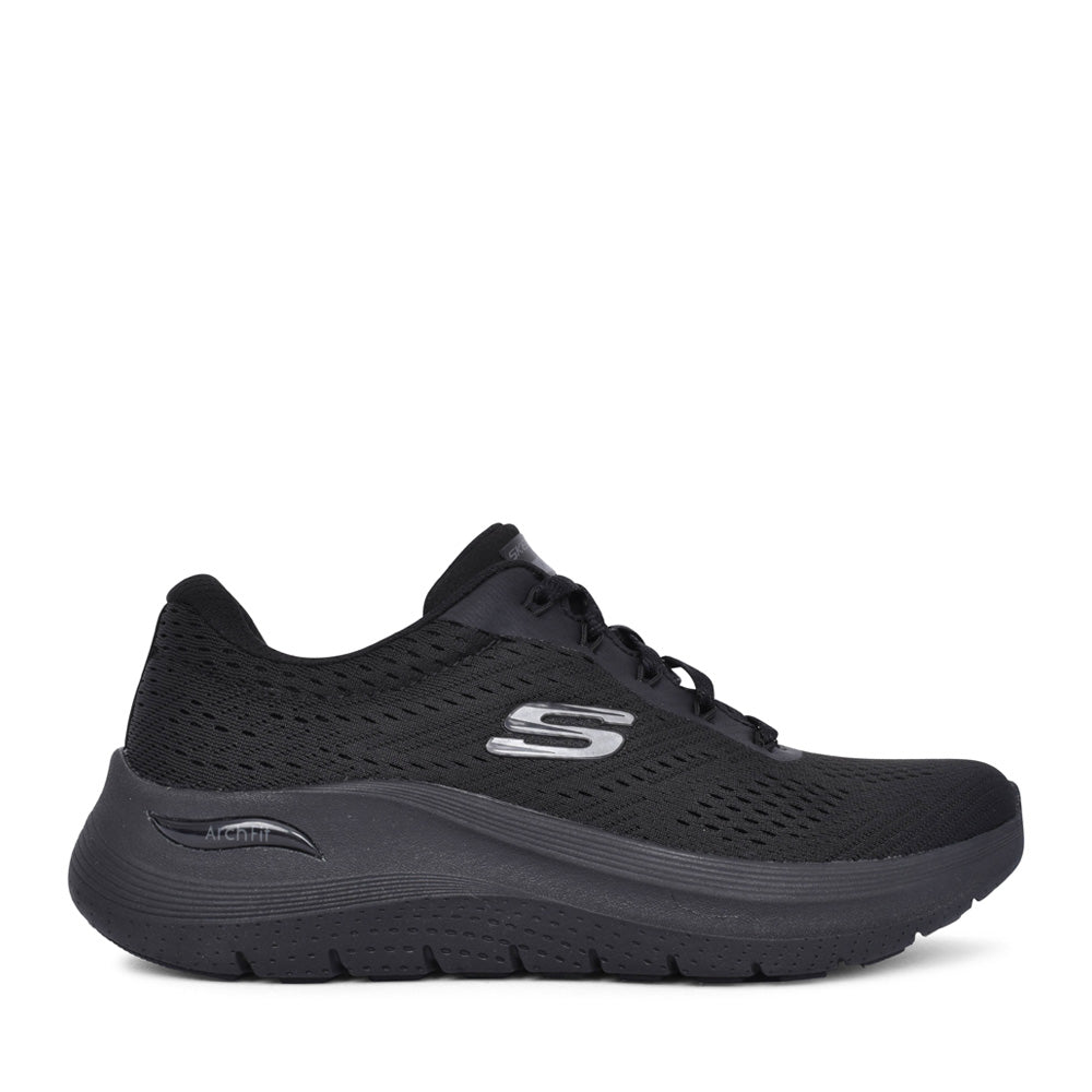 Ladies 128941 Max Cushion Arch Fit Trainer In Black