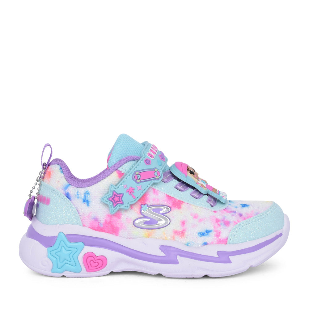 Girls 302214l Snuggle Skech Squad Trainer In Mint