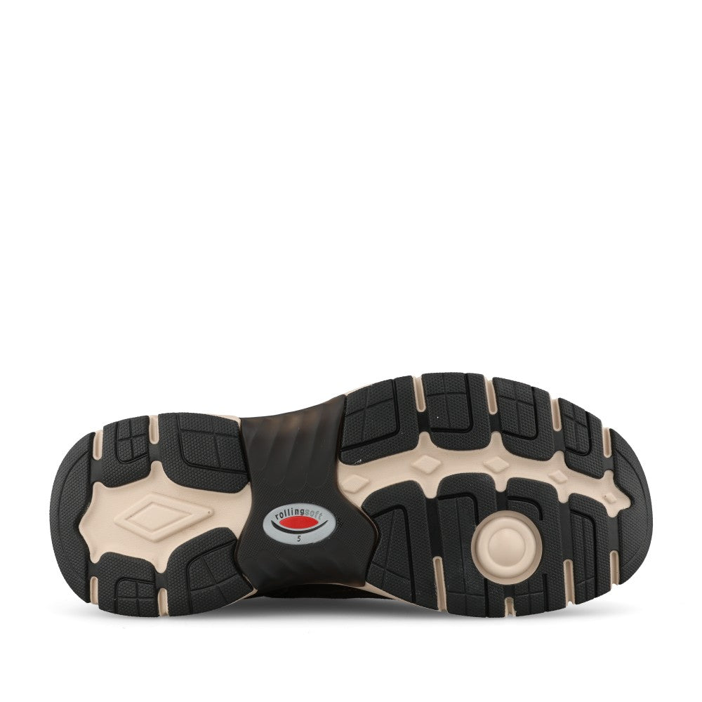 Gabor Ladies 0306.02 Precision Rollingsoft Trainer In English Brown/Brown