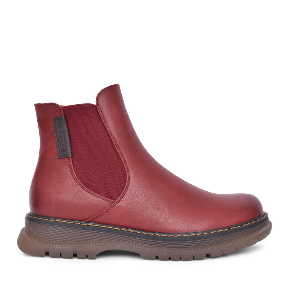 Ladies 769522 Peyton 02 Laced Ankle Boot In Red