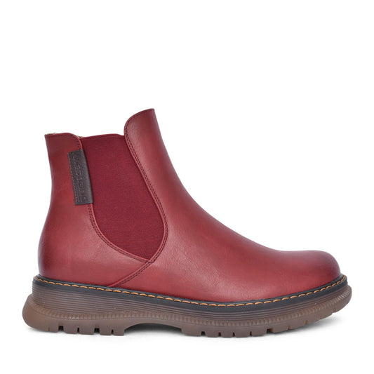 Ladies 769522 Peyton 02 Laced Ankle Boot In Red