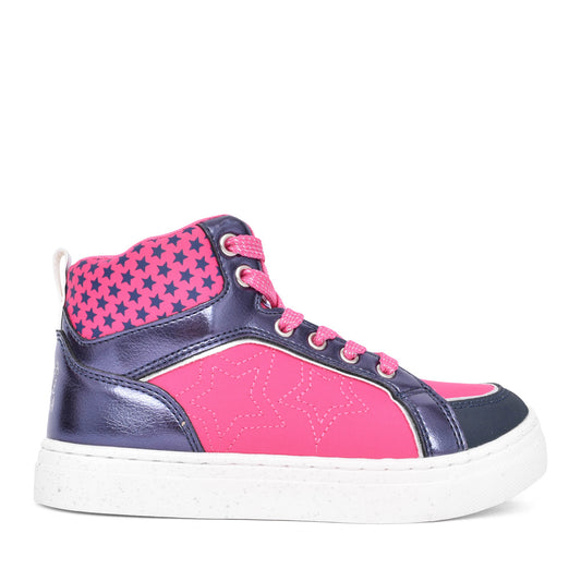 Girls 241955 Laced Ankle Boot In Fuchsia