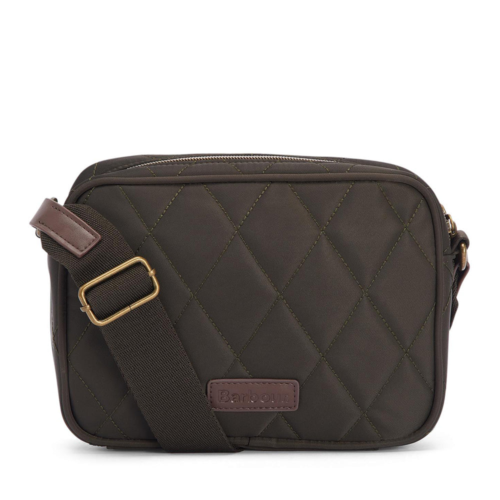 Ladies Lba0432 Quilted Cross Body Bag In Olive