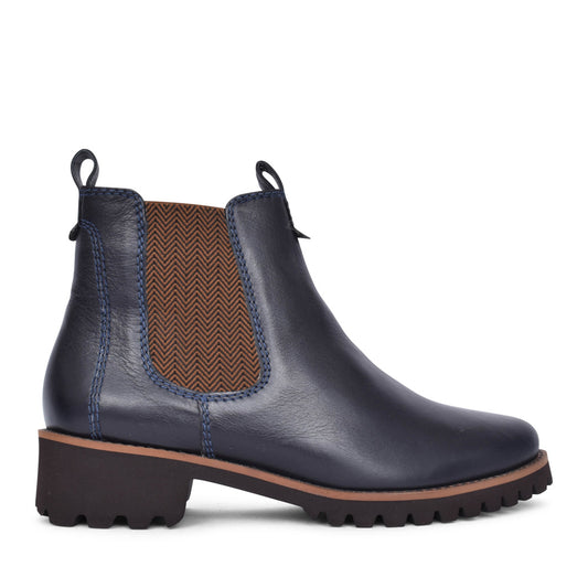 Ladies 12-31227 Kent Chelsea Boot In Navy