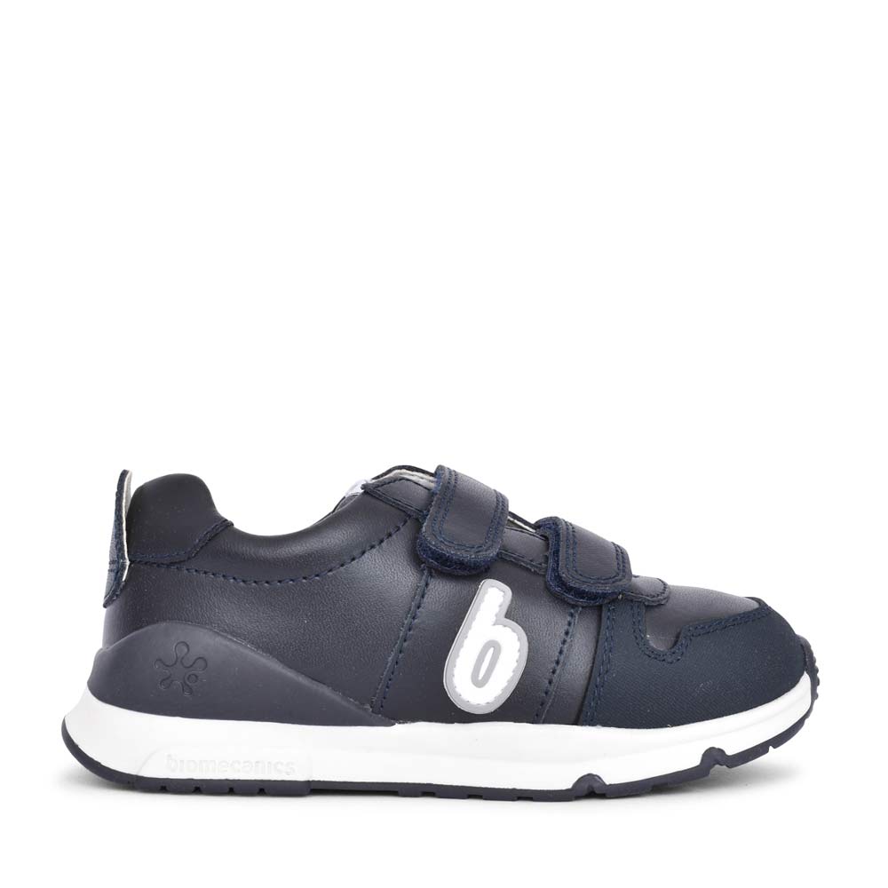 Boys 231006 Double Velcro Shoe In Navy