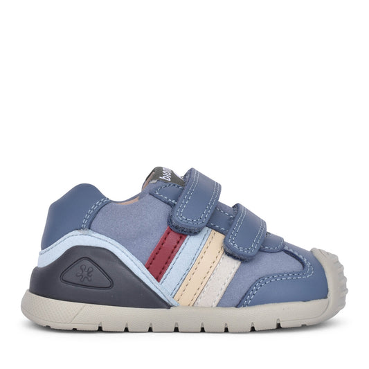 Boys 241110 Double Velcro Shoe In Blue