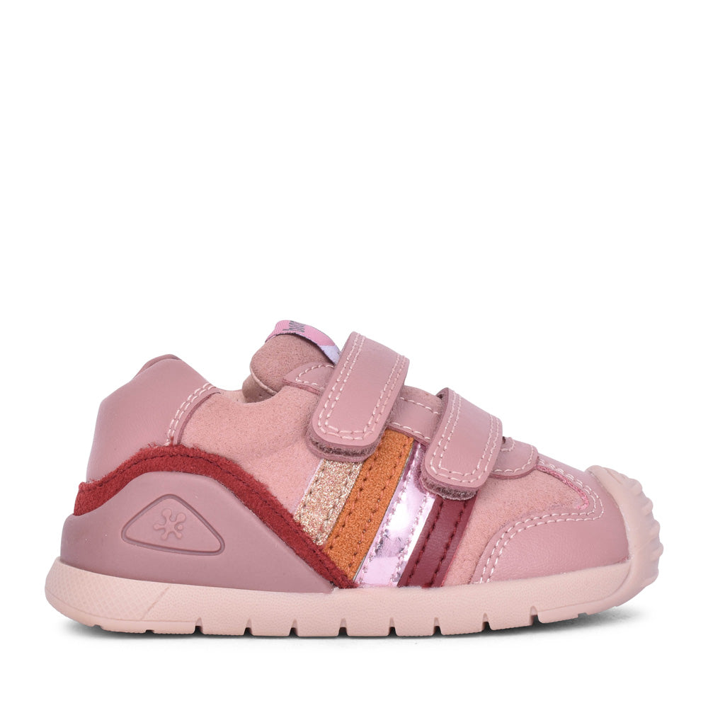 Girls 241110 Double Velcro Shoe In Pink