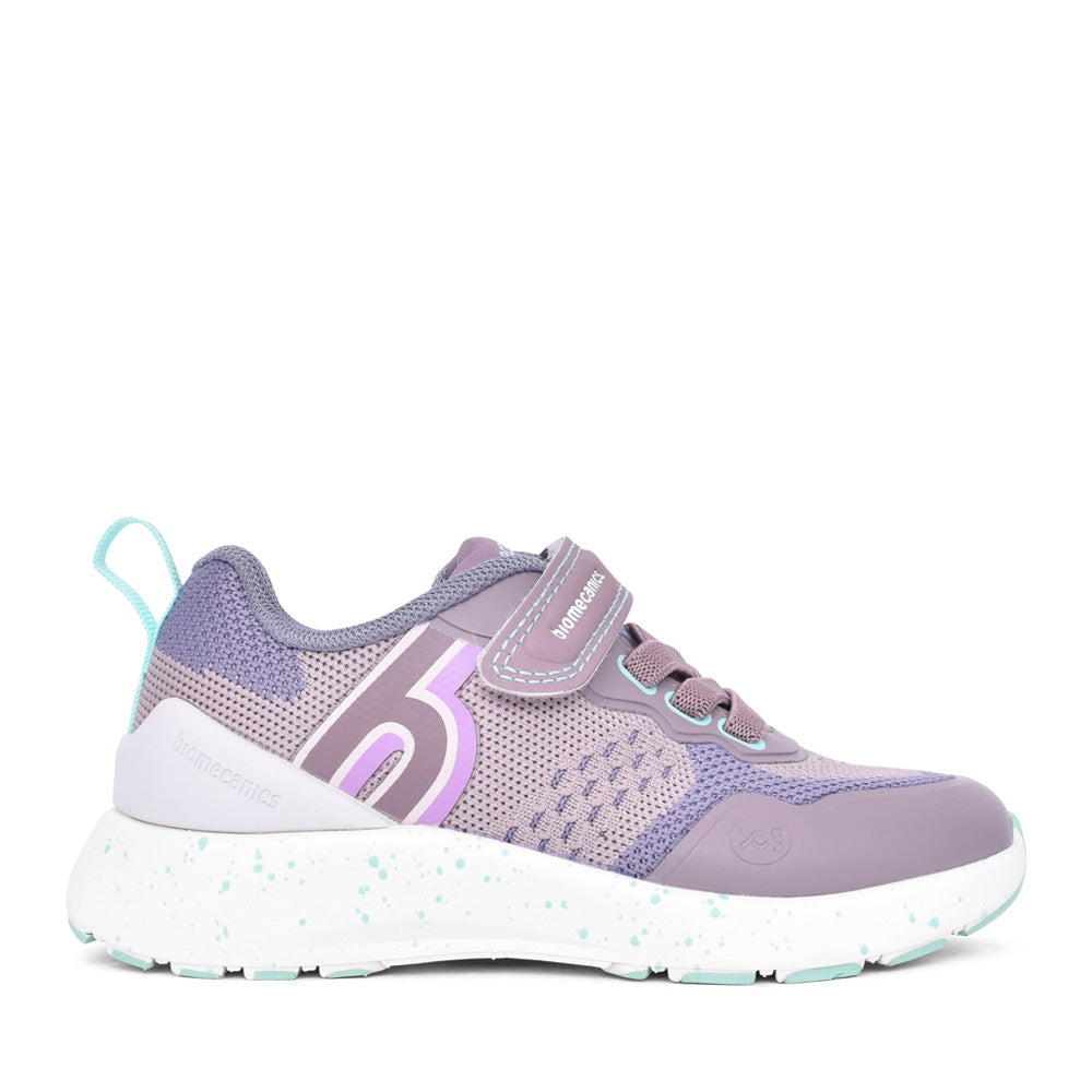 Girls 241271 Laced Trainer In Lilac