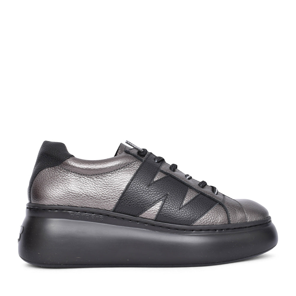 Ladies A-2660 Platform Trainer In Pewter