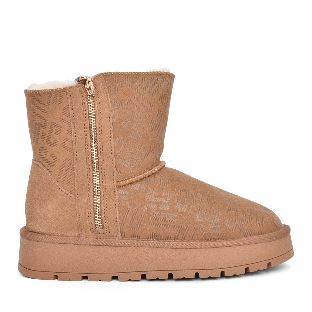 Ladies Kamploops Ankle Boot In Tan