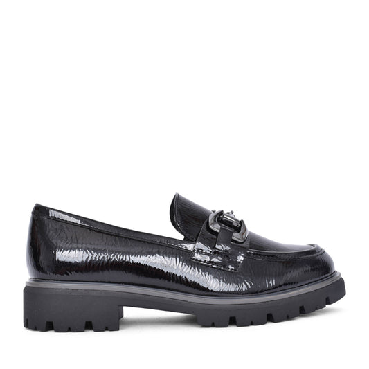 Ladies 2-24700 Loafer In Blk Patent
